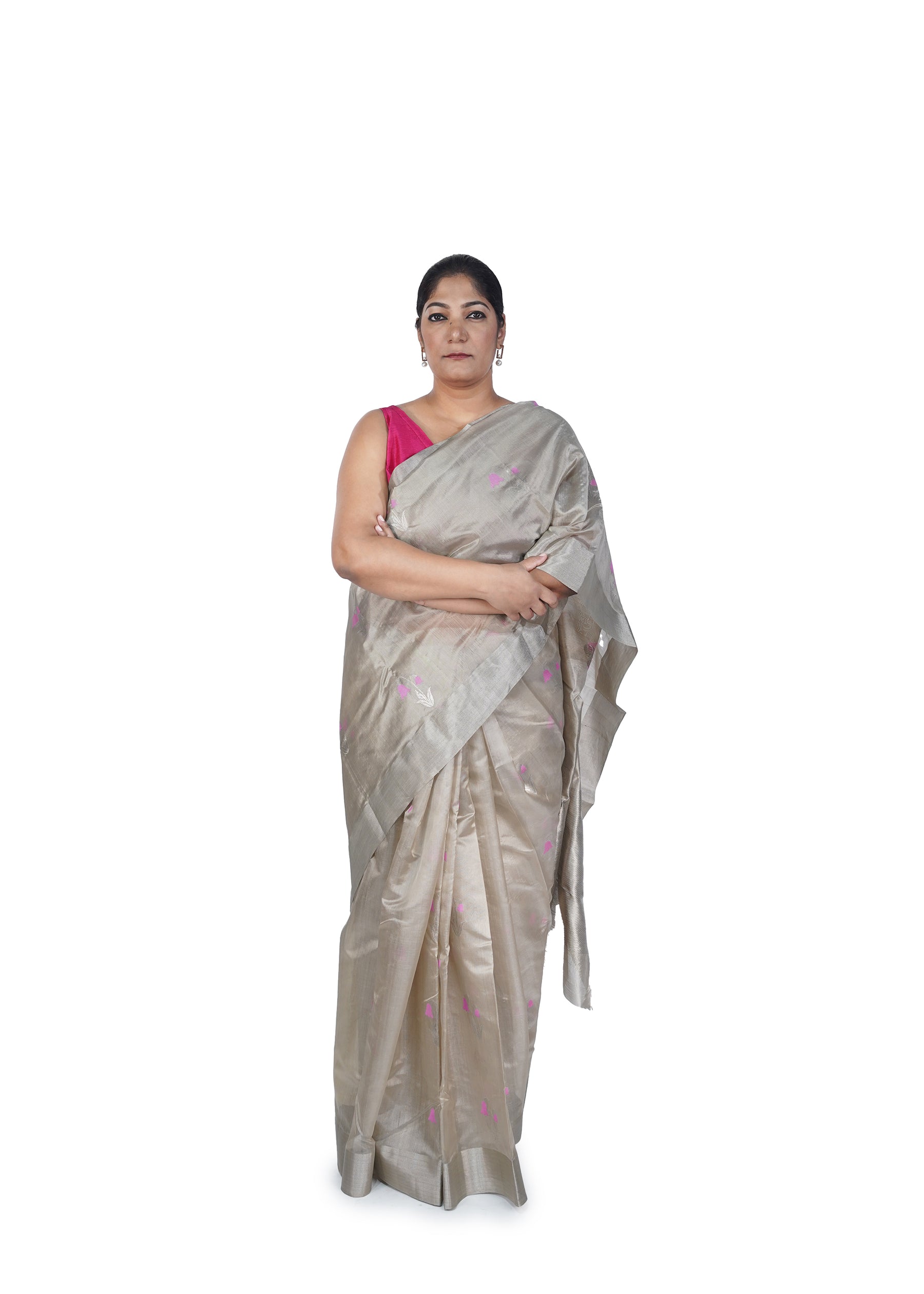 Soft Sand Chanderi Silk Saree